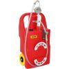 VEVOR Fuel Caddy, 25 Gallon, Portable Fuel Storage Tank On-Wheels, with Manuel Transfer Pump, Gasoline Diesel Fuel Container for Cars, Lawn Mowers
