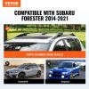 VEVOR Roof Rack Cross Bars, Fit for 2014-2021 Subaru Forester with Raised Side Rails, 200 lbs Load Capacity, Aluminum Crossbars with Locks