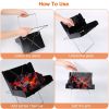 Foldable BBQ Grill Charcoal Barbecue Portable X Grill Tabletop Outdoor Smoker BBQ