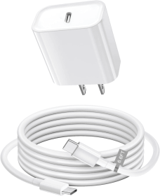 Phone Charger, Cube Phone Charger Travel 2Pack 6FT Lightning Cable Cord Quick Fast Charging Cord USB Wall Chargers Travel Plug Adapter For Phone (Option: Type C-1m Charging head)